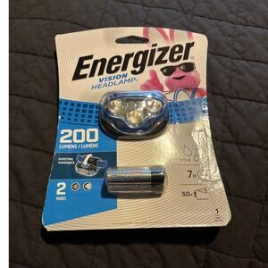 Energizer Vision Headlamp 200 Lumens LED Pivoting Head Light